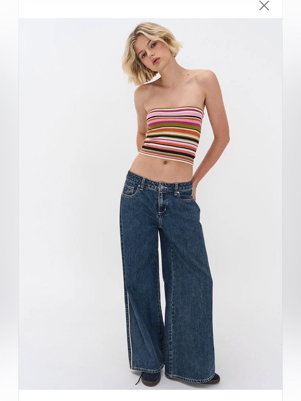 Ghanda Multicolor Knit Tube Top!!